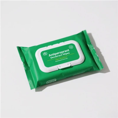 Toallitas de desodorante antitranspirante